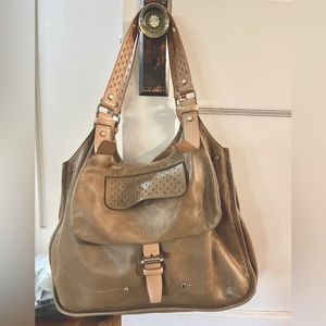 Longchamp Leather shoulder saddle bag